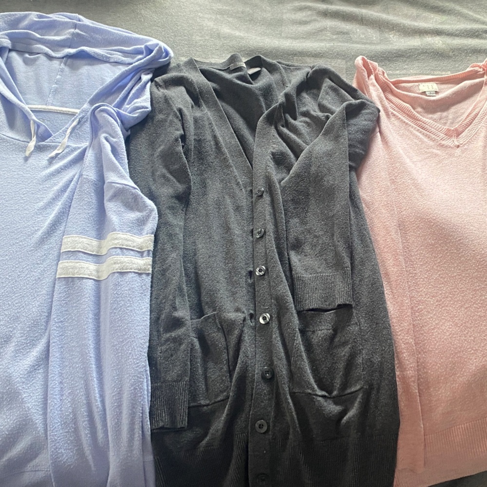 Black Button-Up Cardigan Sweater